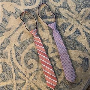 Nordstrom Boys Dress Ties 100% Silk 2 Pack